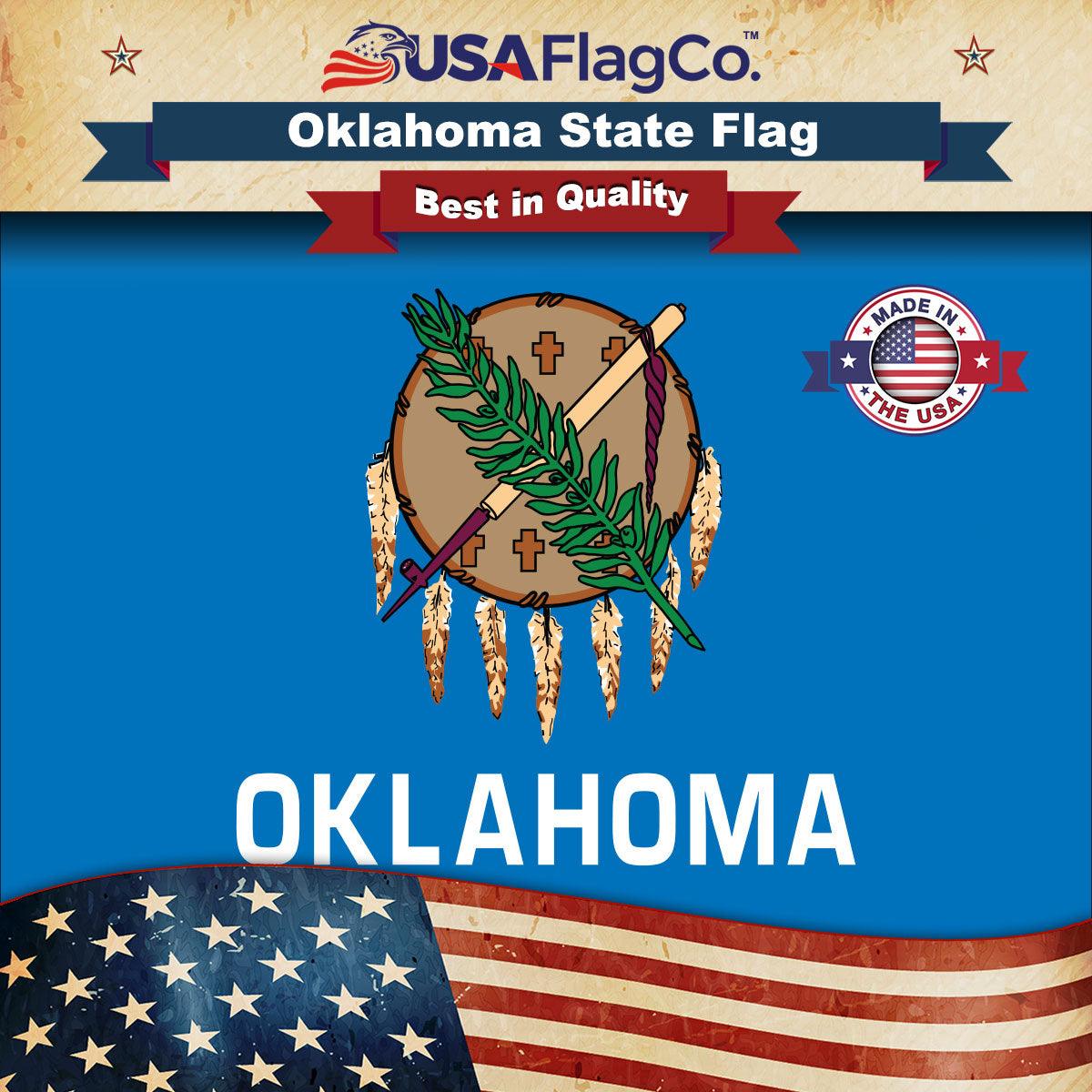  GRAPHICS & MORE Oklahoma State Flag Floating Keychain