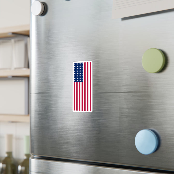 48-Star American Flag Decal (Left-side) (indoor and outdoor use)