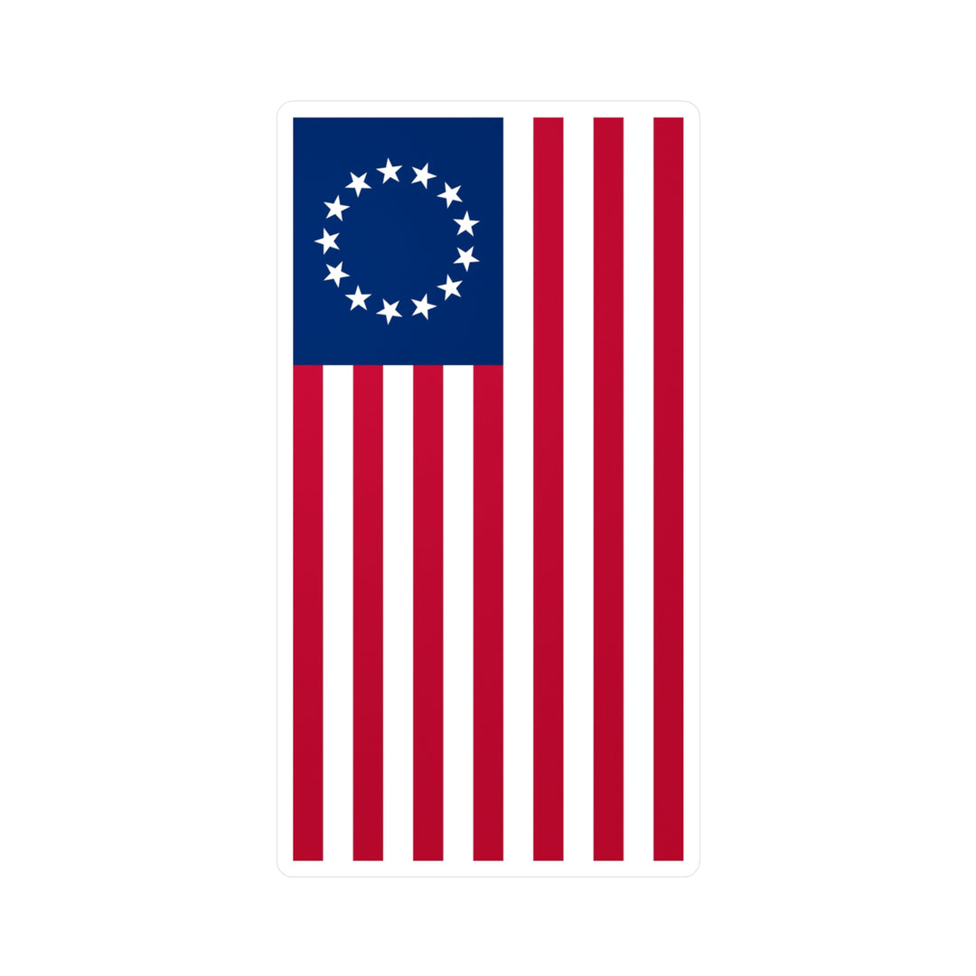 Betsy Ross Flag Decal (Left-side) (indoor and outdoor use)