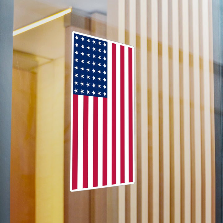 48-Star American Flag Decal (Left-side) (indoor and outdoor use)