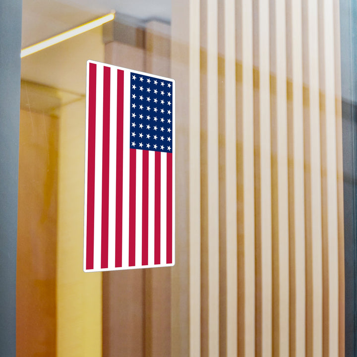 48-Star American Flag Decal (Right-side) (indoor and outdoor use)