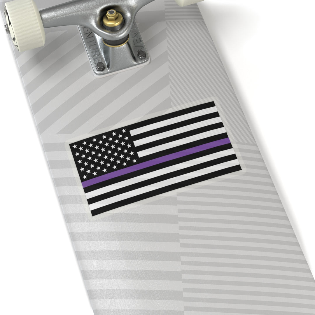 Thin Purple Line Flag Sticker