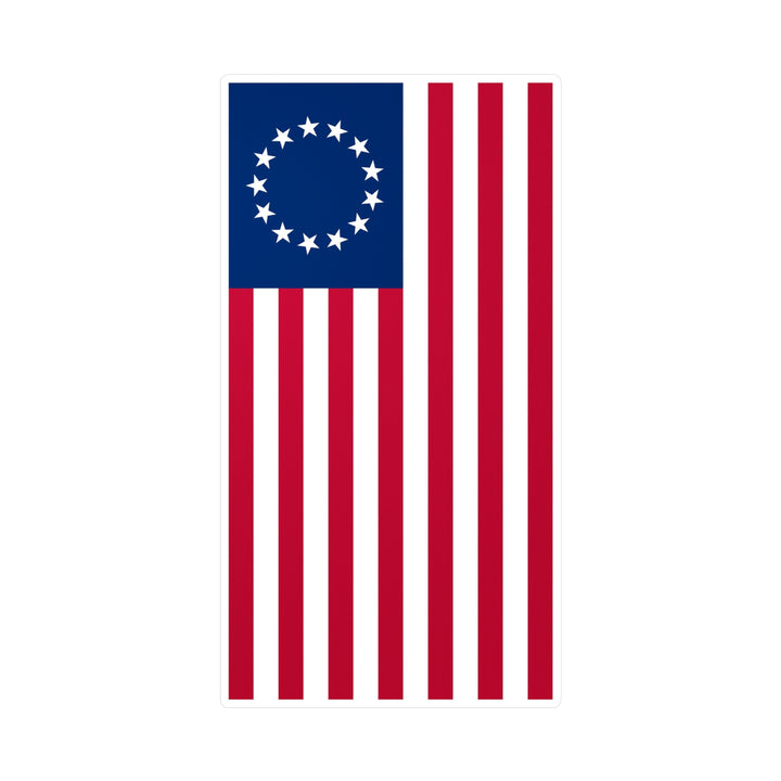 Betsy Ross Flag Decal (Left-side) (indoor and outdoor use)