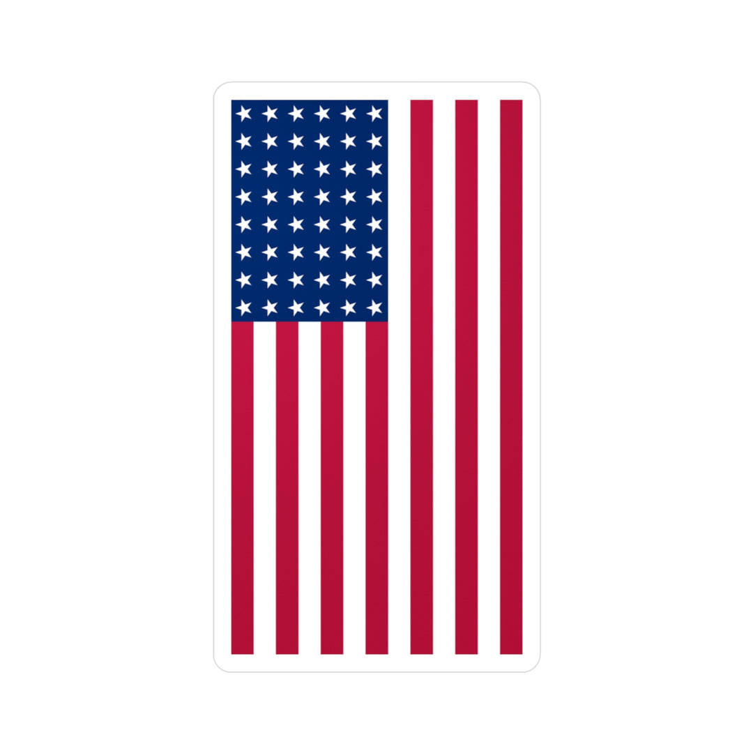 48-Star American Flag Decal (Left-side) (indoor and outdoor use)