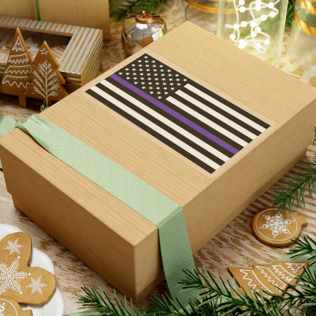 Thin Purple Line Flag Sticker