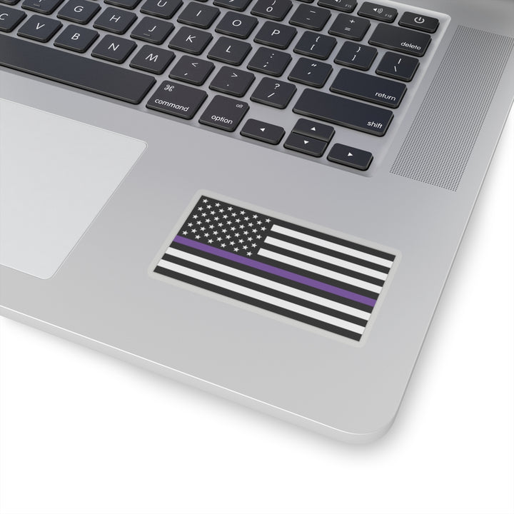 Thin Purple Line Flag Sticker