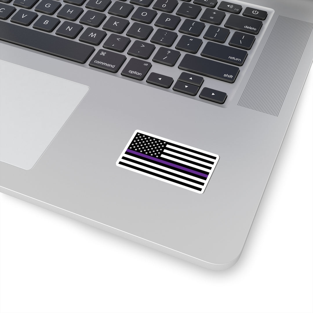 Thin Purple Line Flag Sticker