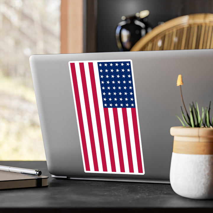 48-Star American Flag Decal (Right-side) (indoor and outdoor use)