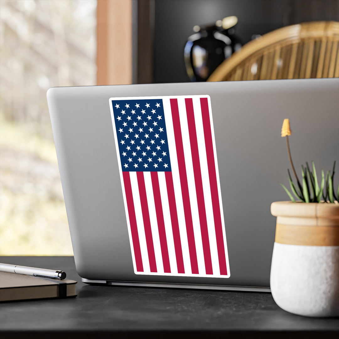 American Flag Decal (Left-side) (indoor and outdoor use)