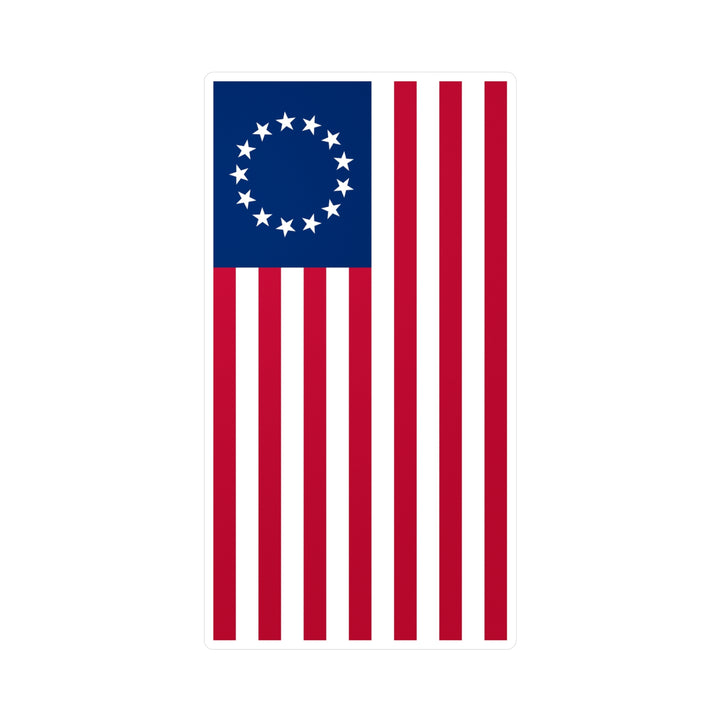 Betsy Ross Flag Decal (Left-side) (indoor and outdoor use)