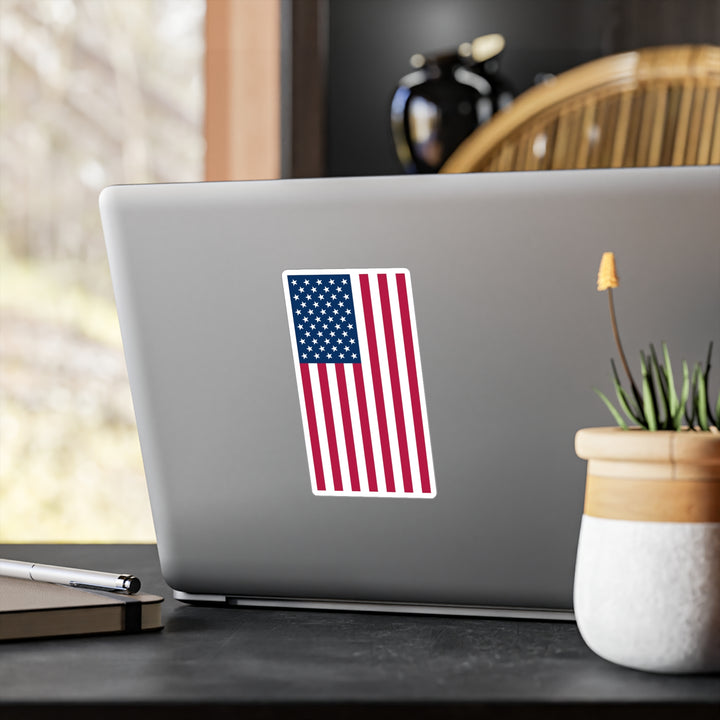 American Flag Decal (Left-side) (indoor and outdoor use)