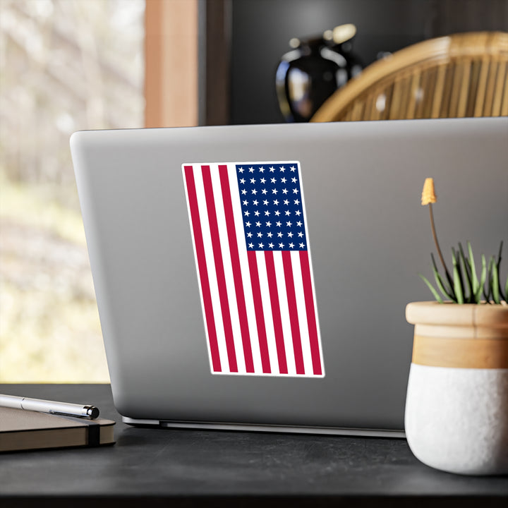 48-Star American Flag Decal (Right-side) (indoor and outdoor use)