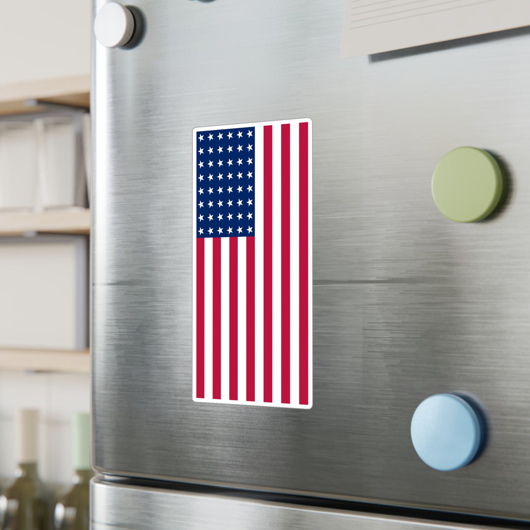 48-Star American Flag Decal (Left-side) (indoor and outdoor use)