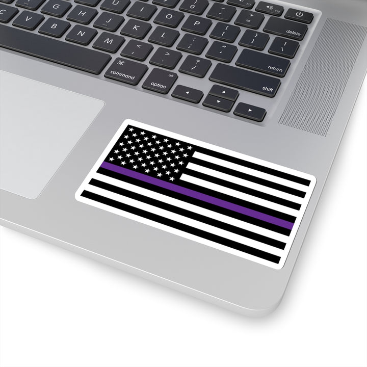 Thin Purple Line Flag Sticker