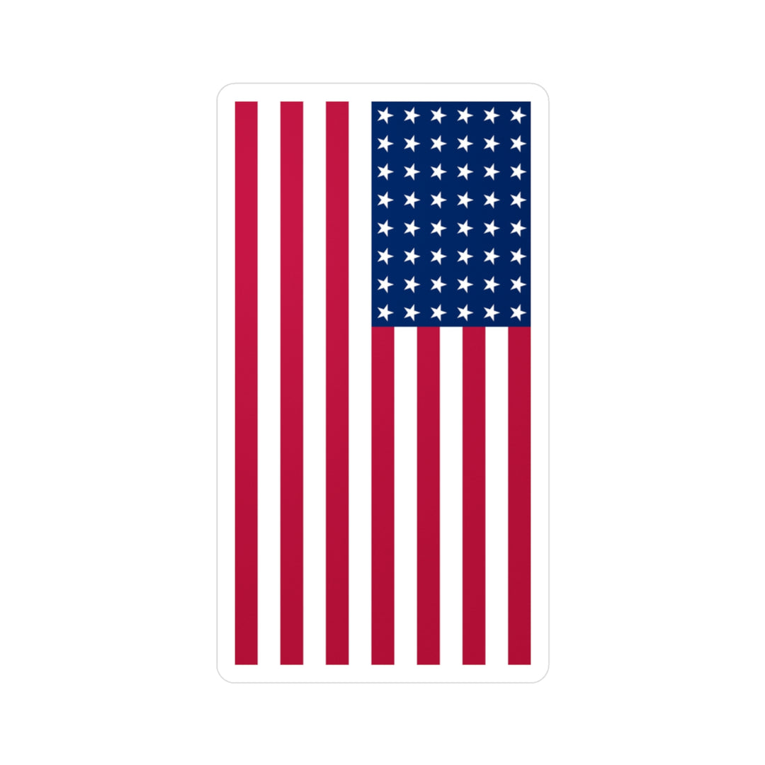 48-Star American Flag Decal (Right-side) (indoor and outdoor use)