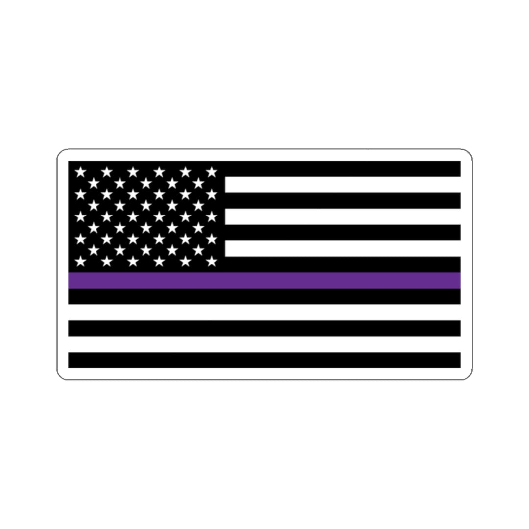 Thin Purple Line Flag Sticker