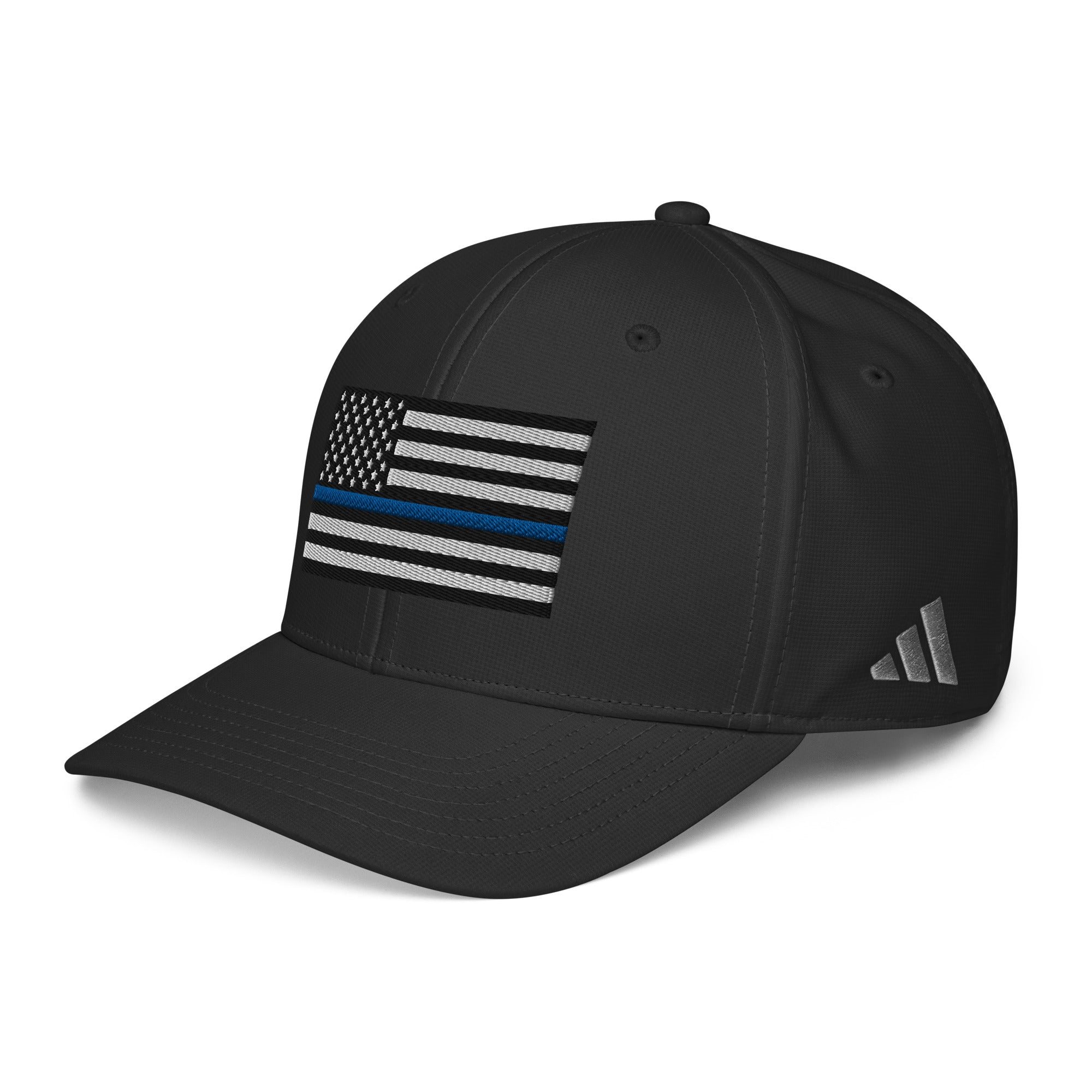 Adidas Performance Baseball Cap Thin Blue Line Flag USA Flag Co