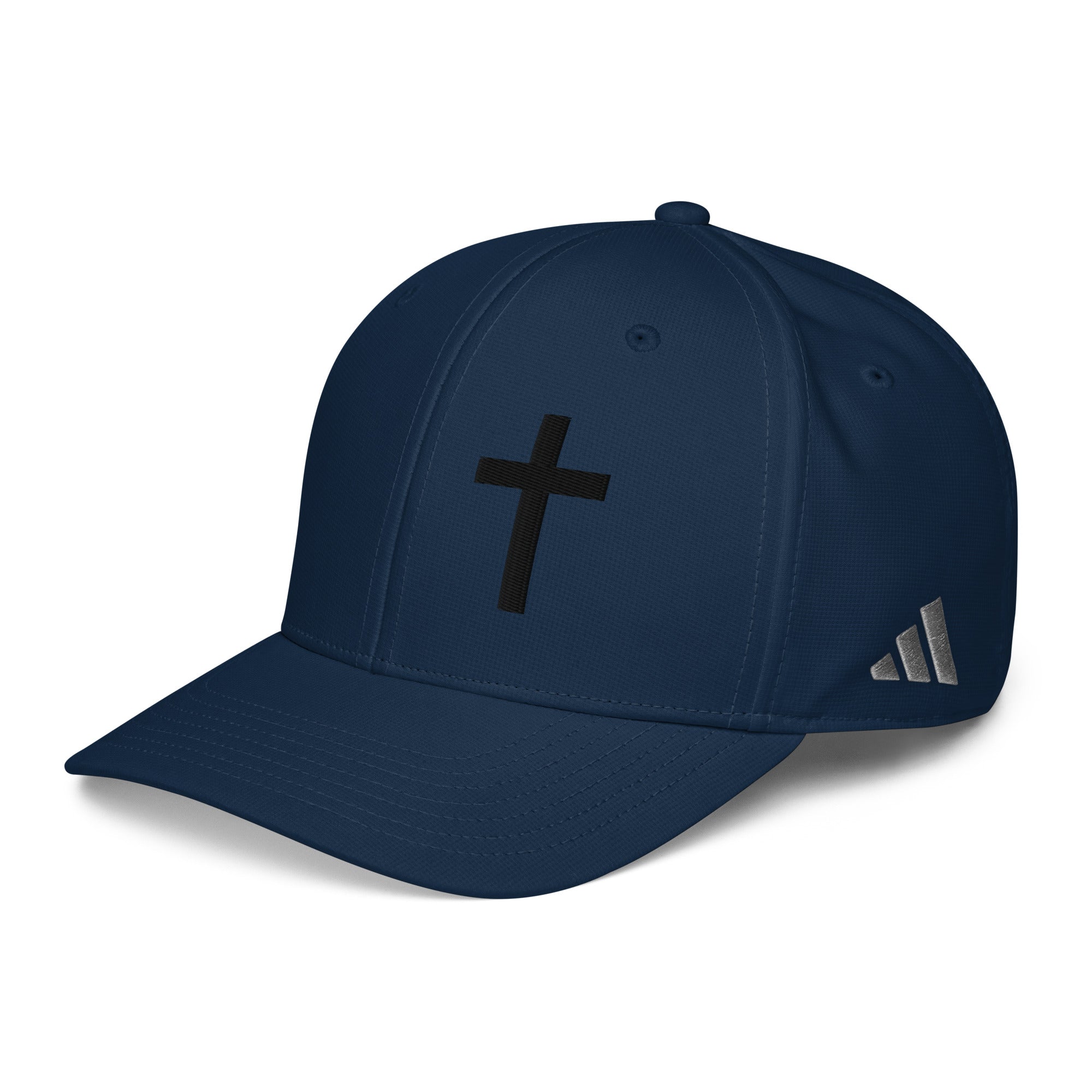 Adidas Performance Baseball Cap Embroidered 3 D Puff Christian Cross USA Flag Co