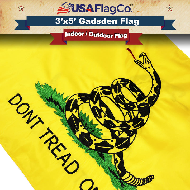 Double-sided Gadsden Flag - Don't Tread On Me