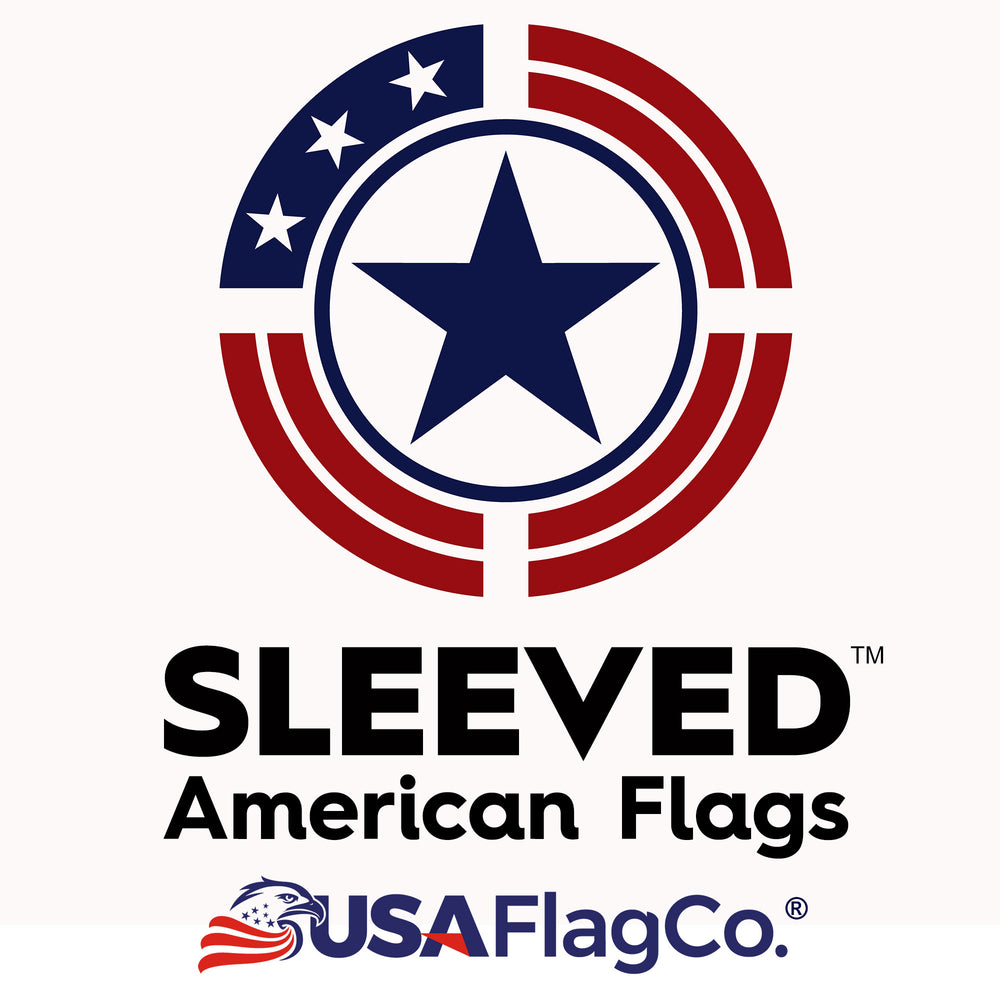 Sleeved American Flag - Embroidered Stars & Sewn Stripes