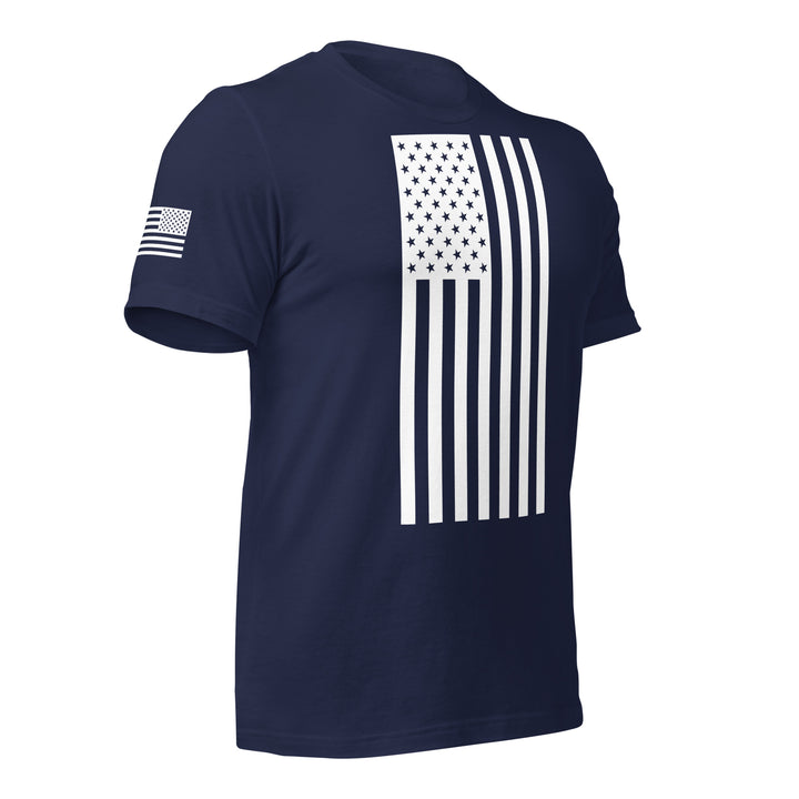 American Flag T-Shirt (Made in the USA) - White Flag