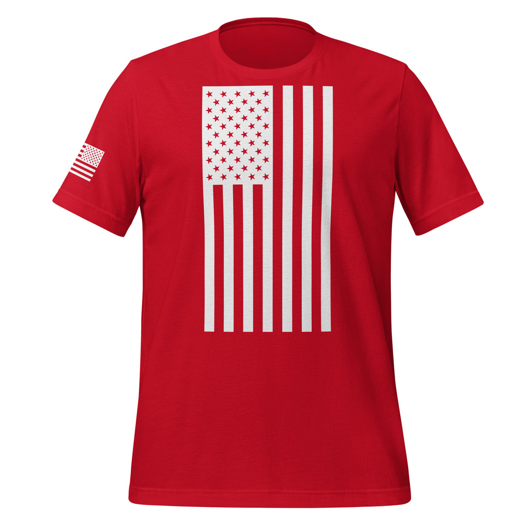 American Flag T-Shirt (Made in the USA) - White Flag