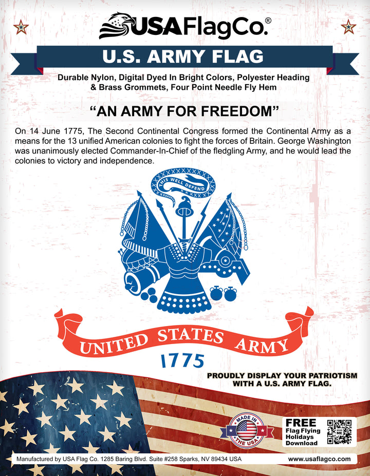 Order Now | Army Flag | Perfect Gift for Veterans