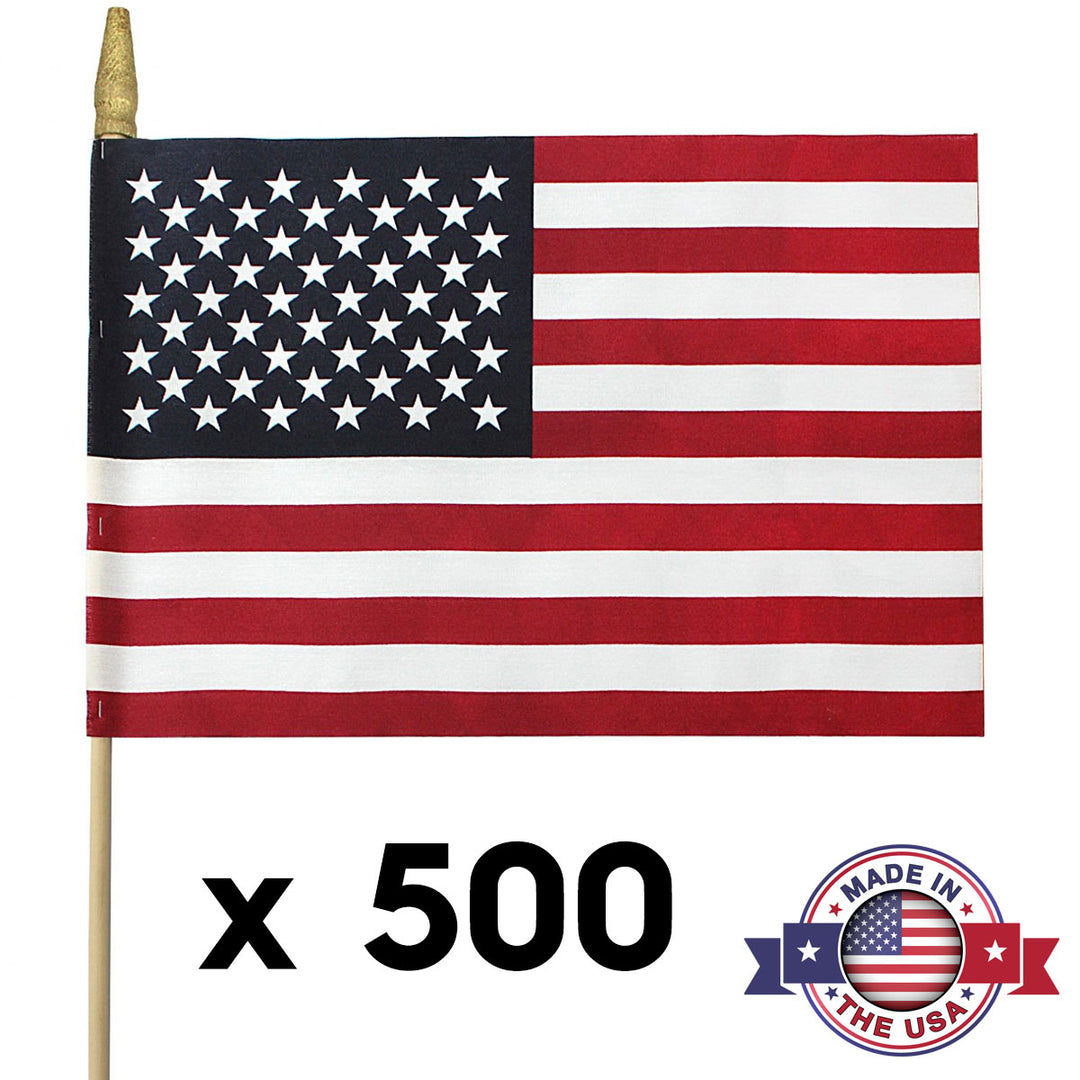 Bulk US Stick Flags 12x18