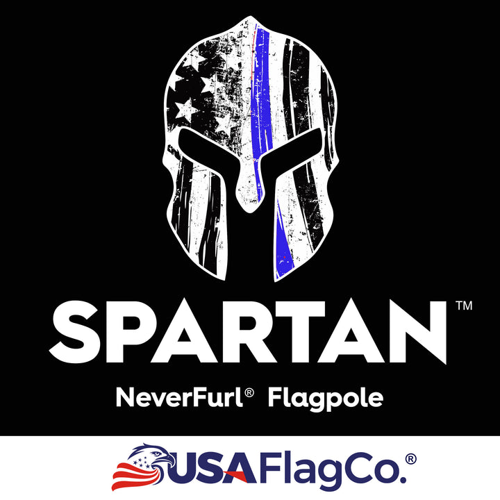 SPARTAN™ NeverFurl® 6ft Flagpole (Made in the USA) - USA Flag Co.