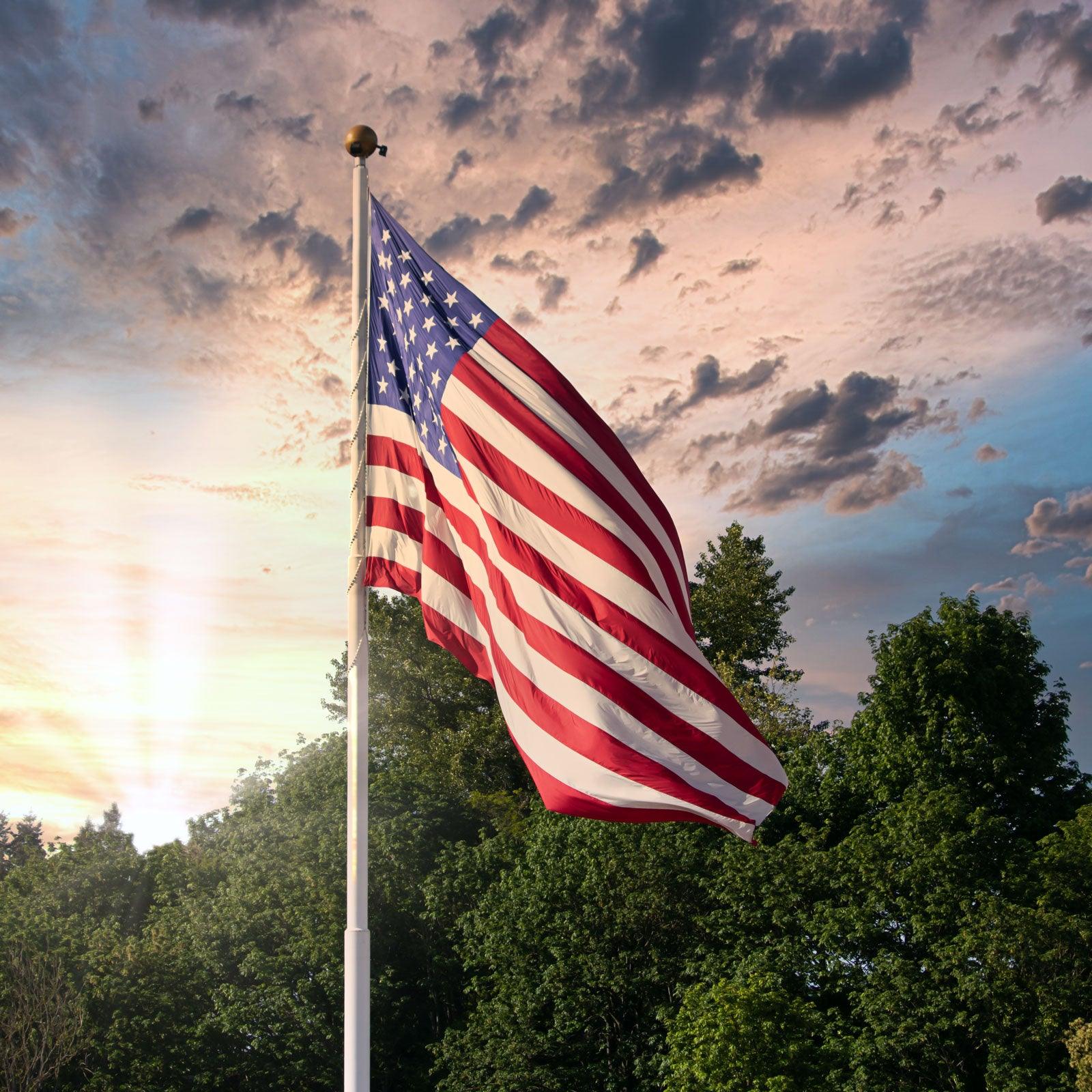 CF Flag Co. United States National Flag Hoist 5ft Fly 9.5 Ft. Embroidered stars hot