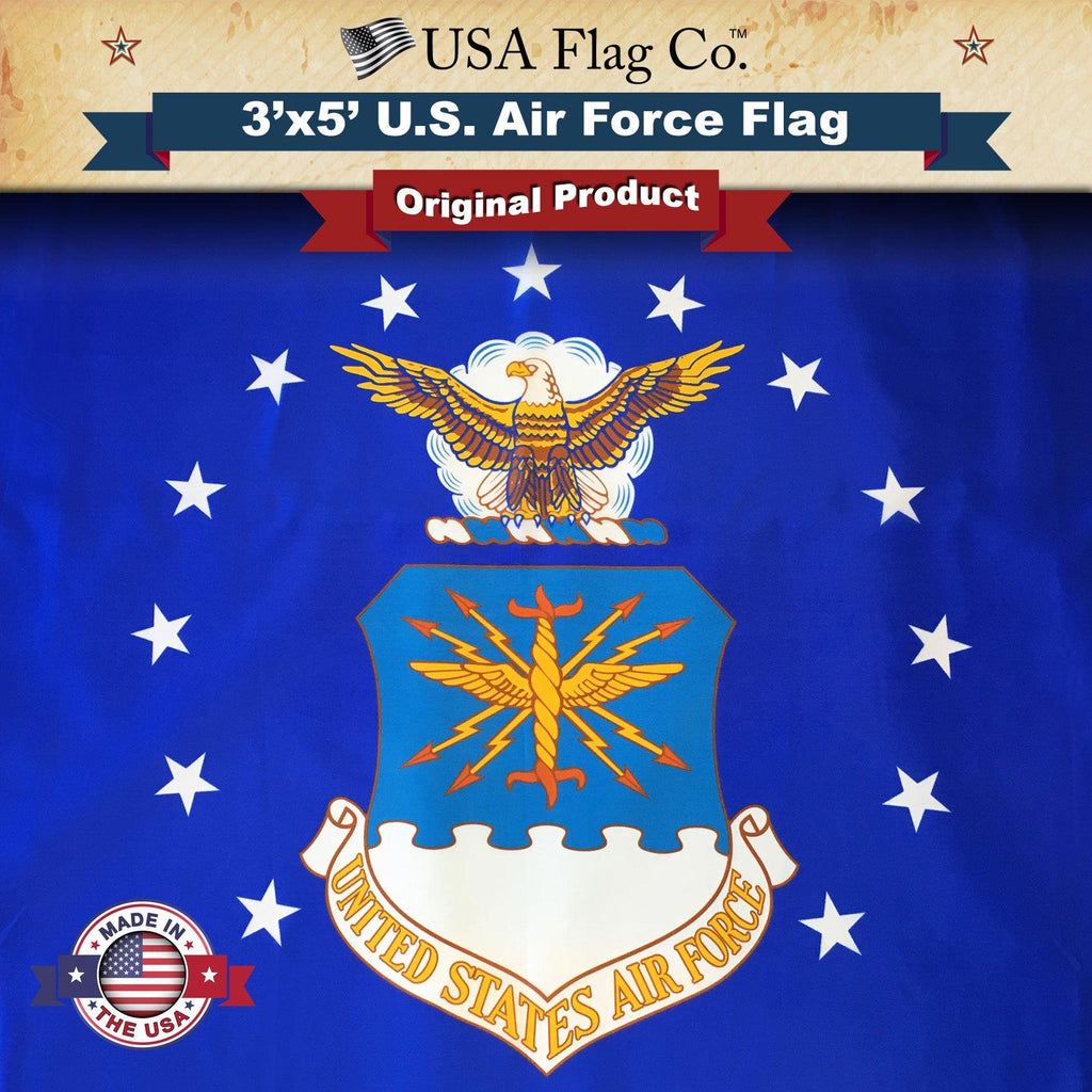 3x5' Nylon U.S. Air Force Wings Logo Flag